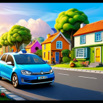 **

"Robocar Poli fanart, action pose, Broomstown background with colorful houses and trees, Amber and Roy in the scene, dynamic lighting, vibrant colors, digital painting, high detail, safe for work, appropriate content, fully clothed, professional."

**