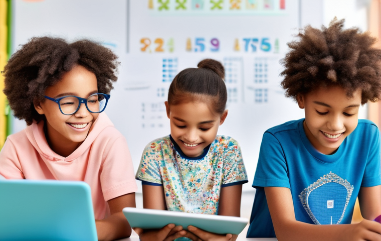 로보카폴리와 미래 교육 콘텐츠 - **Prompt:** A cozy, brightly lit living room where a mother, around 30s, and her daughter, about 7 y...