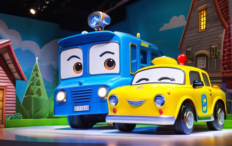 로보카폴리 관련 최신 트렌드 - Here are three detailed image generation prompts in English, adhering to all specified guidelines: