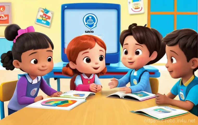 로보카폴리 영어 교육 - **Prompt 2: Children Learning English with Robocar Poli Toys at Home**
    A heartwarming and cozy s...