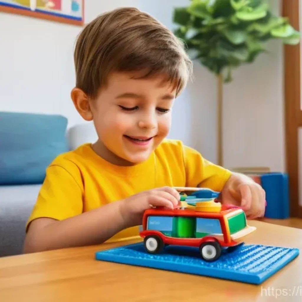 로보카폴리 관련 퀴즈북 - A joyful 4-year-old Italian boy, fully clothed in a brightly colored t-shirt and shorts, is sitting ...