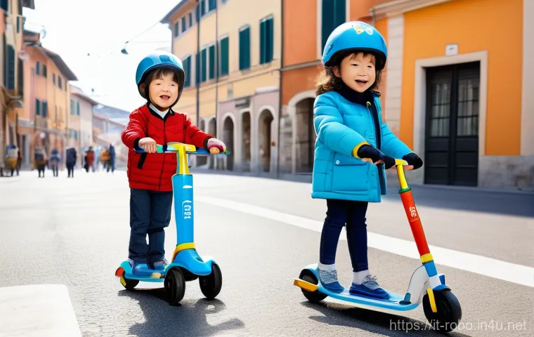 로보카폴리 팬덤 문화 - **Prompt:** A cozy and brightly lit child's bedroom in Italy. Two diverse children, a boy and a girl...