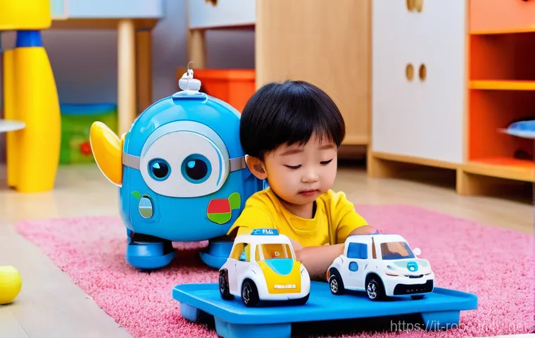 로보카폴리와 학습심리 - **Prompt: Poli Teaches Road Safety to a Child**
    "A heartwarming, brightly animated scene featuri...