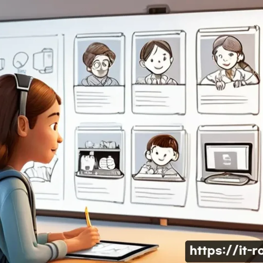 로보카폴리 애니메이션 제작 도구 - **Prompt for an animation pre-production scene:**
    "A vibrant and bustling animation studio fille...