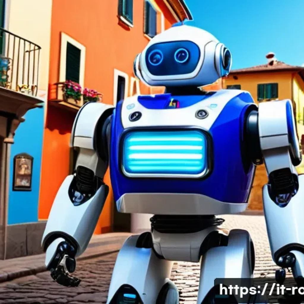 로보카폴리 배우 인터뷰 - A vibrant scene featuring Poli, the energetic rescue robot, in mid-transformation from a shiny blue ...