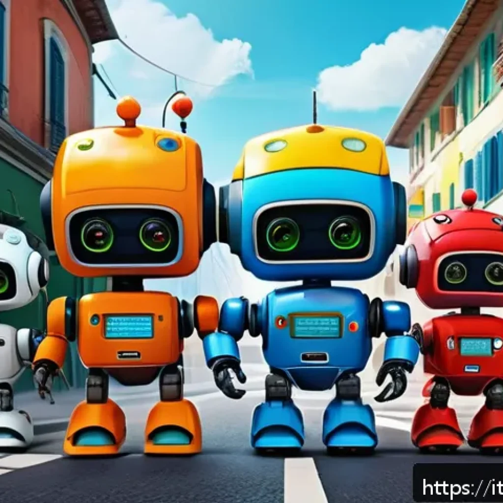 로보카폴리 애니메이션 편집 노하우 - A vibrant and colorful scene from a children&rsquo;s animated show featuring anthropomorphic rescue robots...