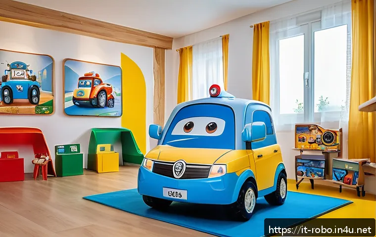 로보카폴리 팬 만들기 - A cozy and colorful living room transformed into a creative Robocar Poli play area for children, fea...