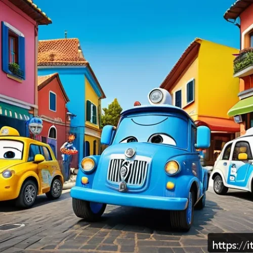 Home 33 로보카폴리 애니메이션 배경 음악 - A vibrant and colorful scene featuring the main characters of Robocar Poli, each depicted with their...